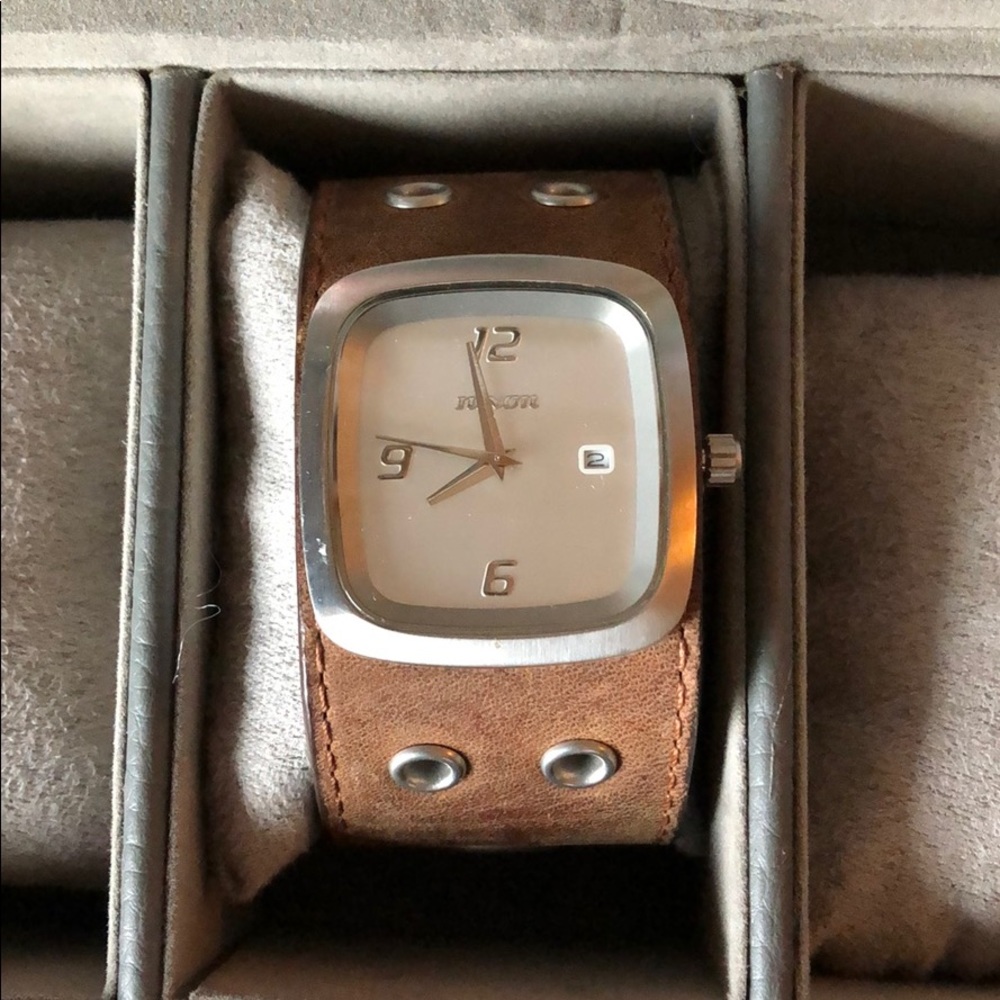 NIXON | Leather Cuff Watch